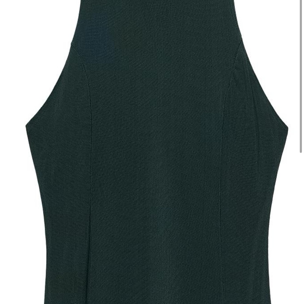 Long Tulle Godet Dress - Black - Picture 2 of 3